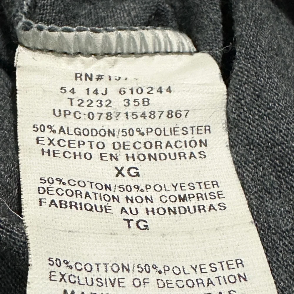 264 Champion | Vintage Dark Gray Cotton-Poly Blend Ringer Tee (size XL) - Picture 7 of 12